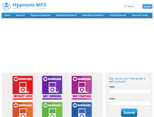 Tablet Screenshot of hypnosismp3online.com